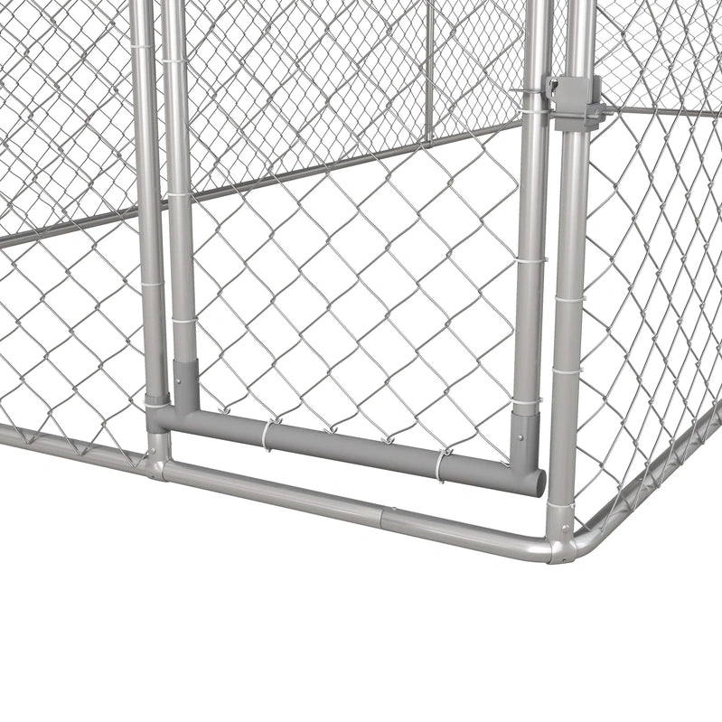PawHut 19.7' x 7.5' x 7.5' Outdoor Dog Kennel W/ Waterproof Roof