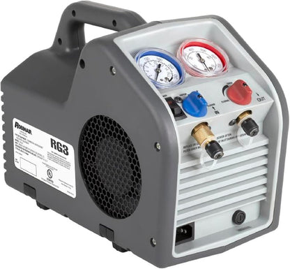 (Portable Refrigerant Recovery Machine – 115V, 60Hz, for Both Liquid and Vapor Refrigerant, White-Robinair