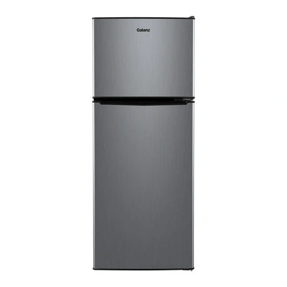 4.6. Cu ft Two Door Mini Refrigerator with Freezer, Stainless Steel