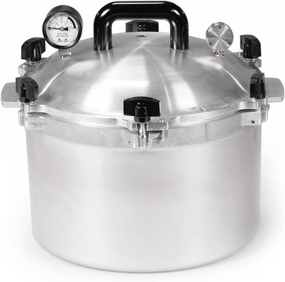 All American 1930: 21.5qt Pressure Cooker/Canner (The 921) – Exclusive Metal to Metal Sealing System – Easy to Open & Close – Suitable for Gas, Electric, or Flat Top Stoves – Made in the USA