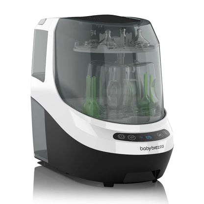 Baby Bottle Washer Pro - Baby Bottle Washer, Sterilizer + Dryer - All in One Machine Cleans Bottles, Pump Parts, & Sippy Cups - Replaces Hand Washing, Bottle Brushes and Drying Racks-Brezza