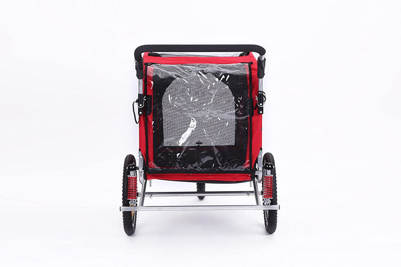 3 in 1 Luxury Large Sized Bike Trailer Bicycle Pet Trailer/Jogger/Dog Cage with Suspension 10308