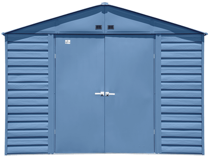 Arrow Select Steel Storage Shed, 10x14, Blue Grey