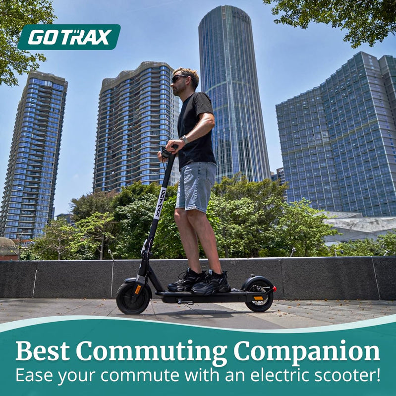 Adult Electric Scooter, 8.5 Inch Pneumatic Tires, Max Range 14/18 Miles, Max Speed 15.5/18 MPH, Powered by 300 Watt Motor, with Cruise Control Adult Folding Electric Scooter