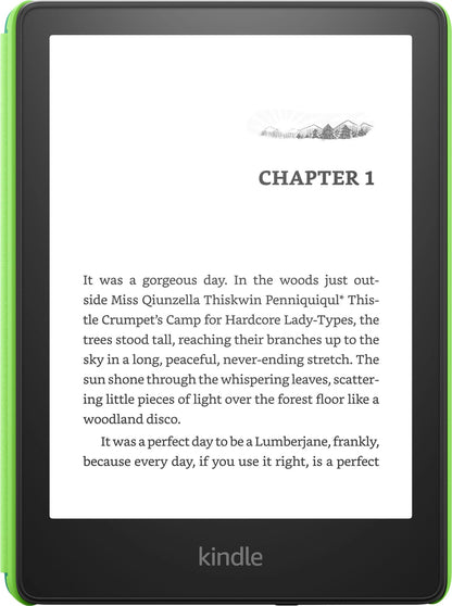 Amazon – Kindle Paperwhite Kids E-Reader 6.8′′ display with kid-friendly cover – 16GB – 2022 – 2023 – Emerald Forest