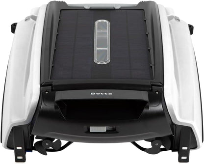 Betta SE Solar Powered Automatic Robotic Pool Surface Skimmer Cleaner with 30-Hour Continuous Cleaning Battery Power and Re-Engineered Twin Salt Chlorine Tolerant Motors (Blue)
