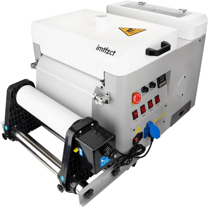 A3 Economic Automatic DTF Powder Shaker and Dryer Machine 13.4in (340mm), Automatic Powder Shaking Machine with 4 Lamps for Even Heating for DTF Printing on T-Shirts Clothes
