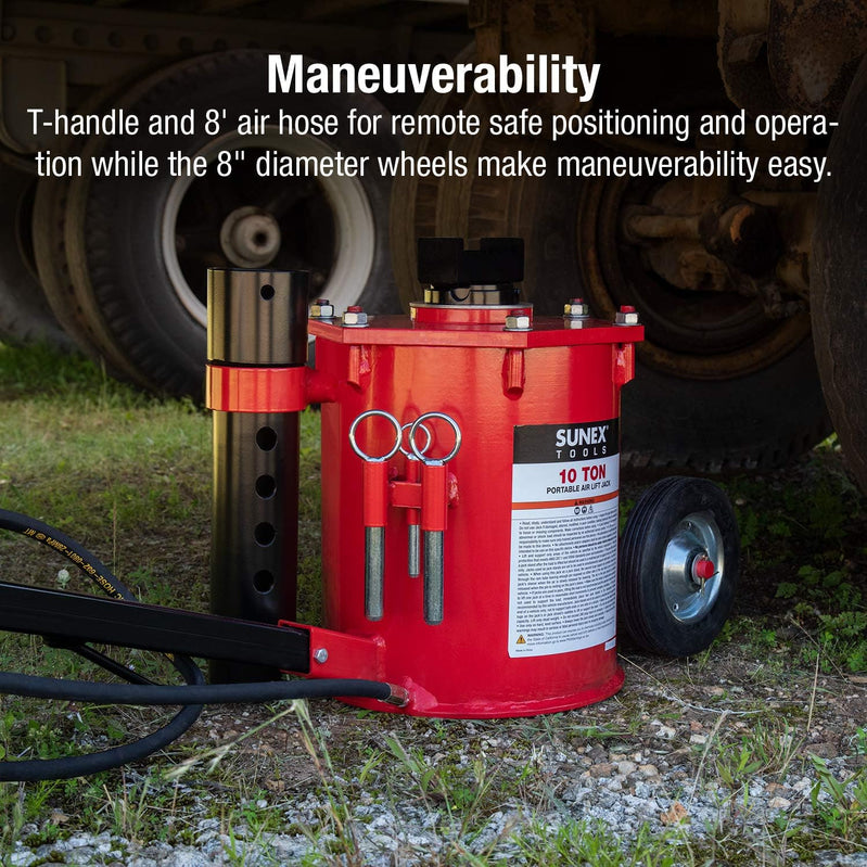 6710 10-Ton, Portable, Air Lift Jack