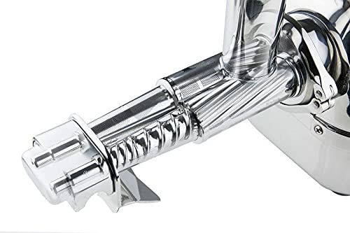 Angel Juicer AG 5500SFH Stainless Steel Electric Juice Extractor, SUS 304 Food Grade, 3HP Grinding Force, Dual Gear Technology, 10 Year Warranty: Home & Kitchen