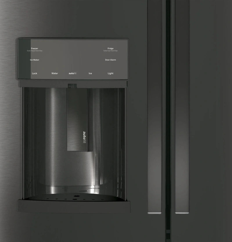 Appliances PFE28KBLTS 36 Inch French Door Refrigerator Black Stainless Steel