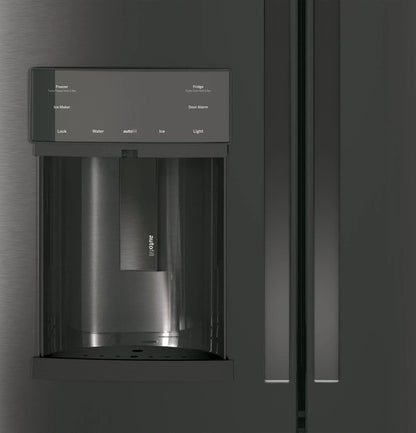 Appliances PFE28KBLTS 36 Inch French Door Refrigerator Black Stainless Steel