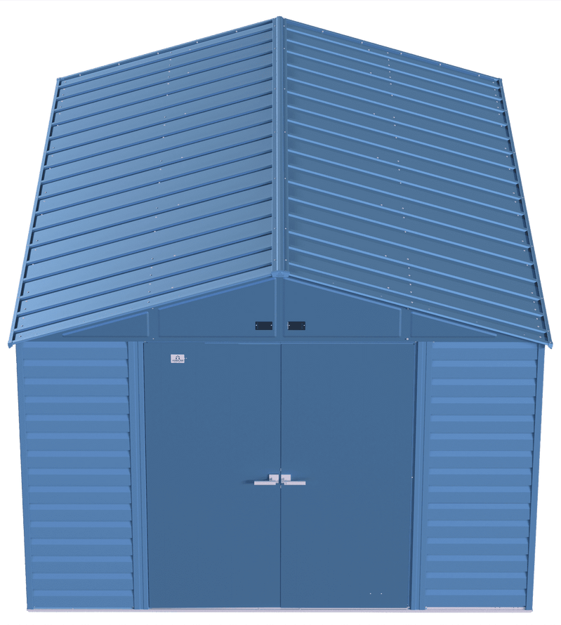 Arrow Select Steel Storage Shed, 10x14, Blue Grey