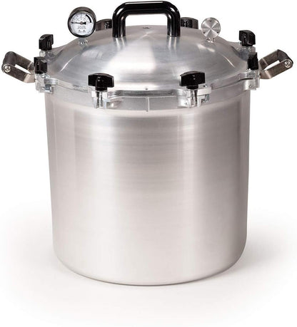 All American 1930: 21.5qt Pressure Cooker/Canner (The 921) – Exclusive Metal to Metal Sealing System – Easy to Open & Close – Suitable for Gas, Electric, or Flat Top Stoves – Made in the USA