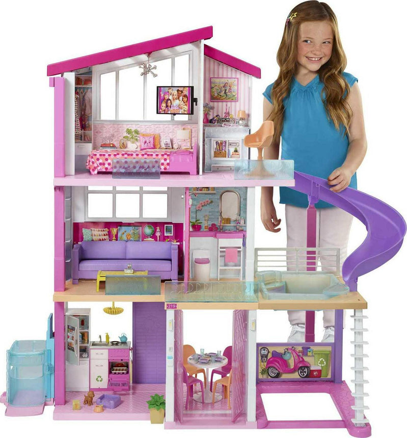 Barbie Dreamhouse Dollhouse With 70+ Accessories, Working Elevator, Lights and Sounds sgtnighsdesigns