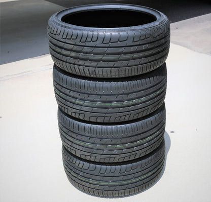 A pair of 2 (2) 245/40R20 ZR 99Y XL A/S high-performance all-season tires: 2014-16 Chevrolet Impala LTZ, 2017-18 Chevrolet Impala LT