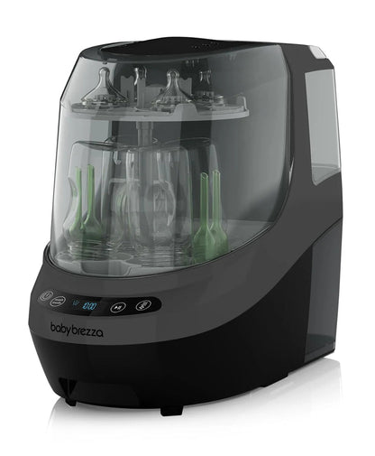 Baby Bottle Washer Pro - Baby Bottle Washer, Sterilizer + Dryer - All in One Machine Cleans Bottles, Pump Parts, & Sippy Cups - Replaces Hand Washing, Bottle Brushes and Drying Racks-Brezza